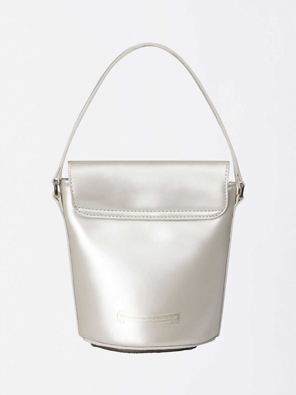 Saddle Bucket Bag Light Silver