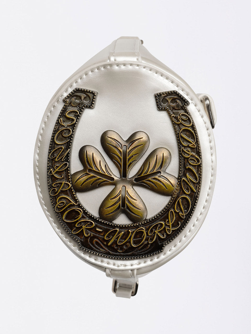 Saddle Bucket Bag Light Silver