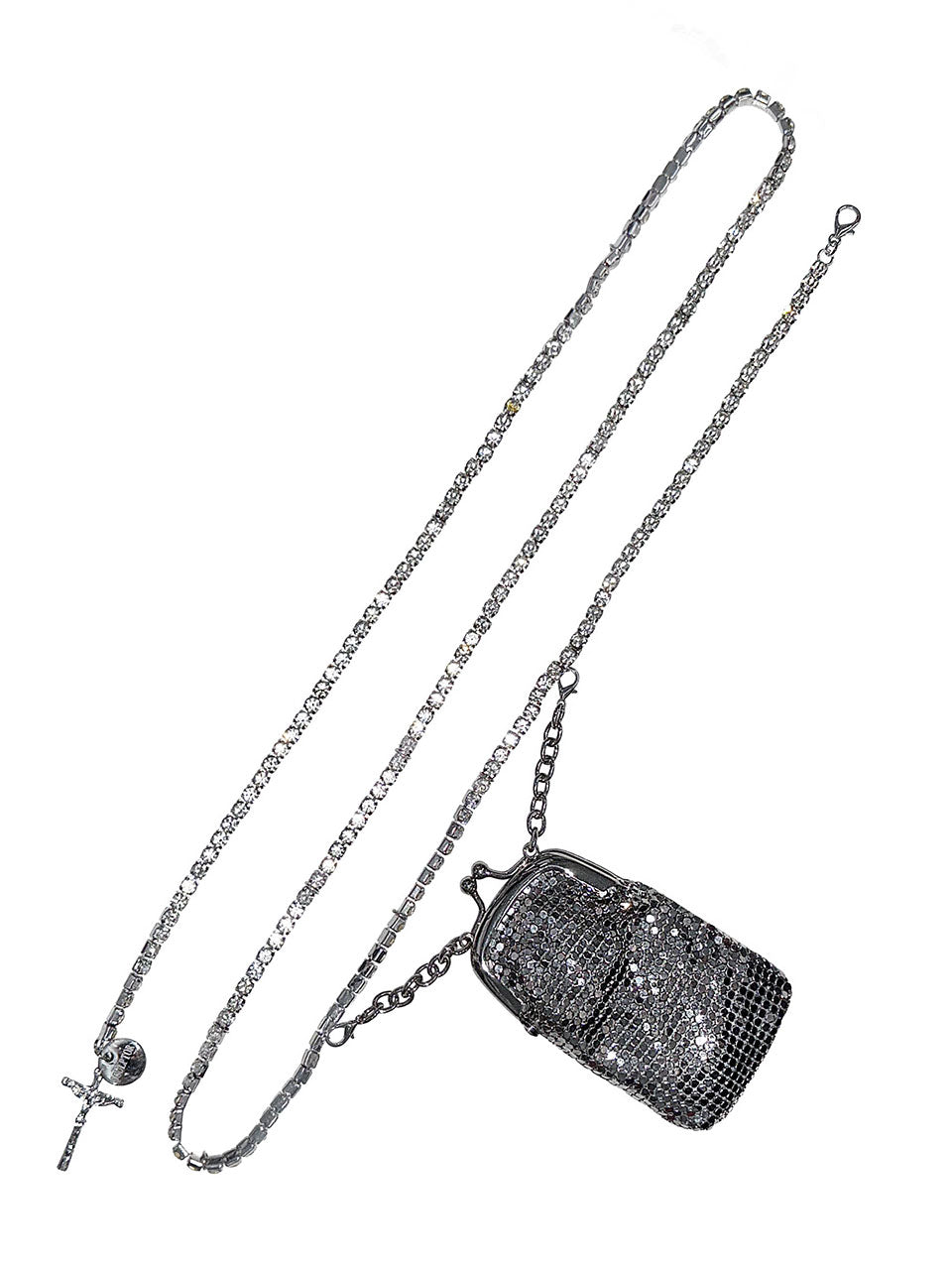 Lip Pouch Chain Belt Solid
