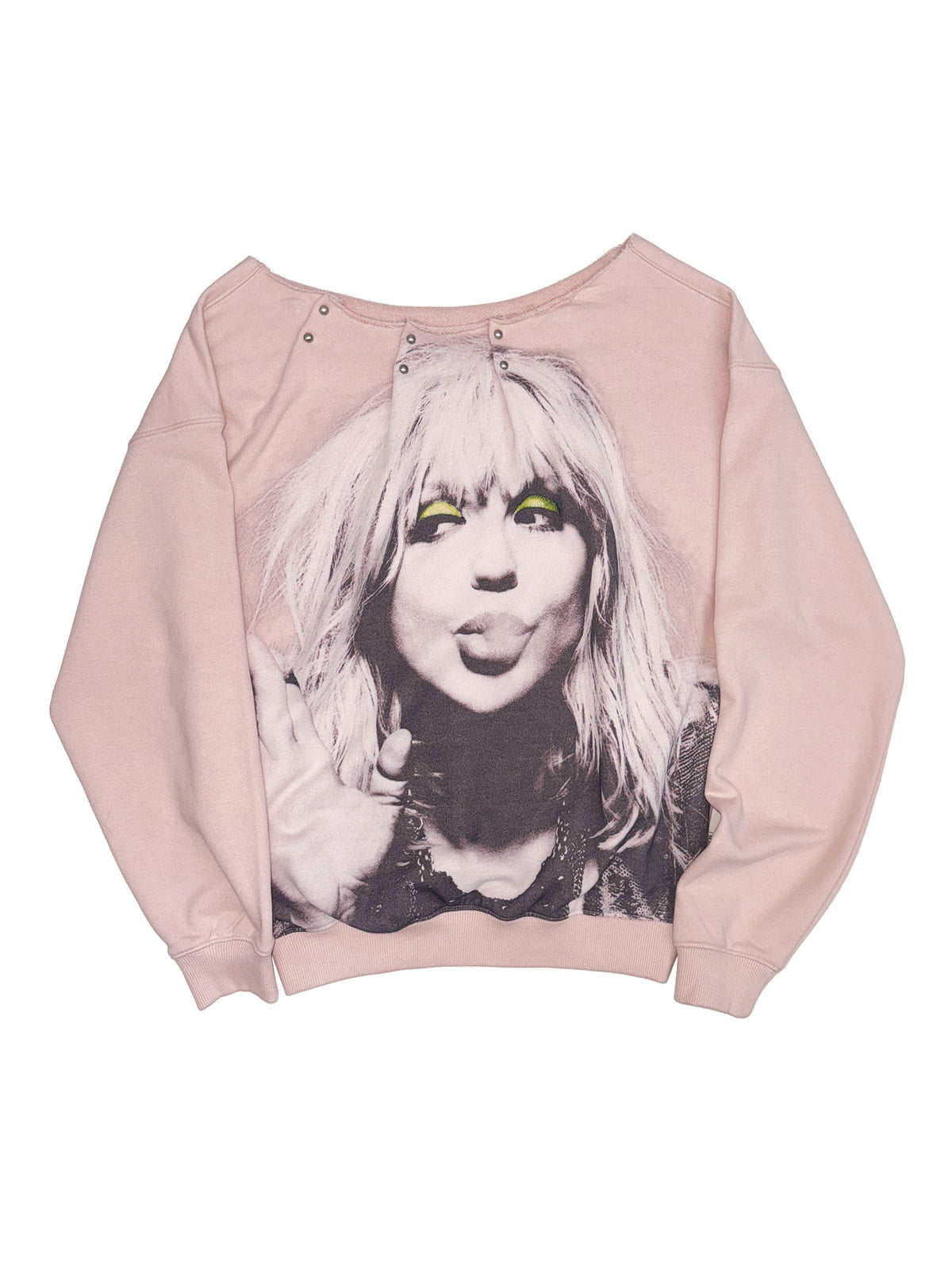 Love Pintuck Sweatshirt Pale Pink
