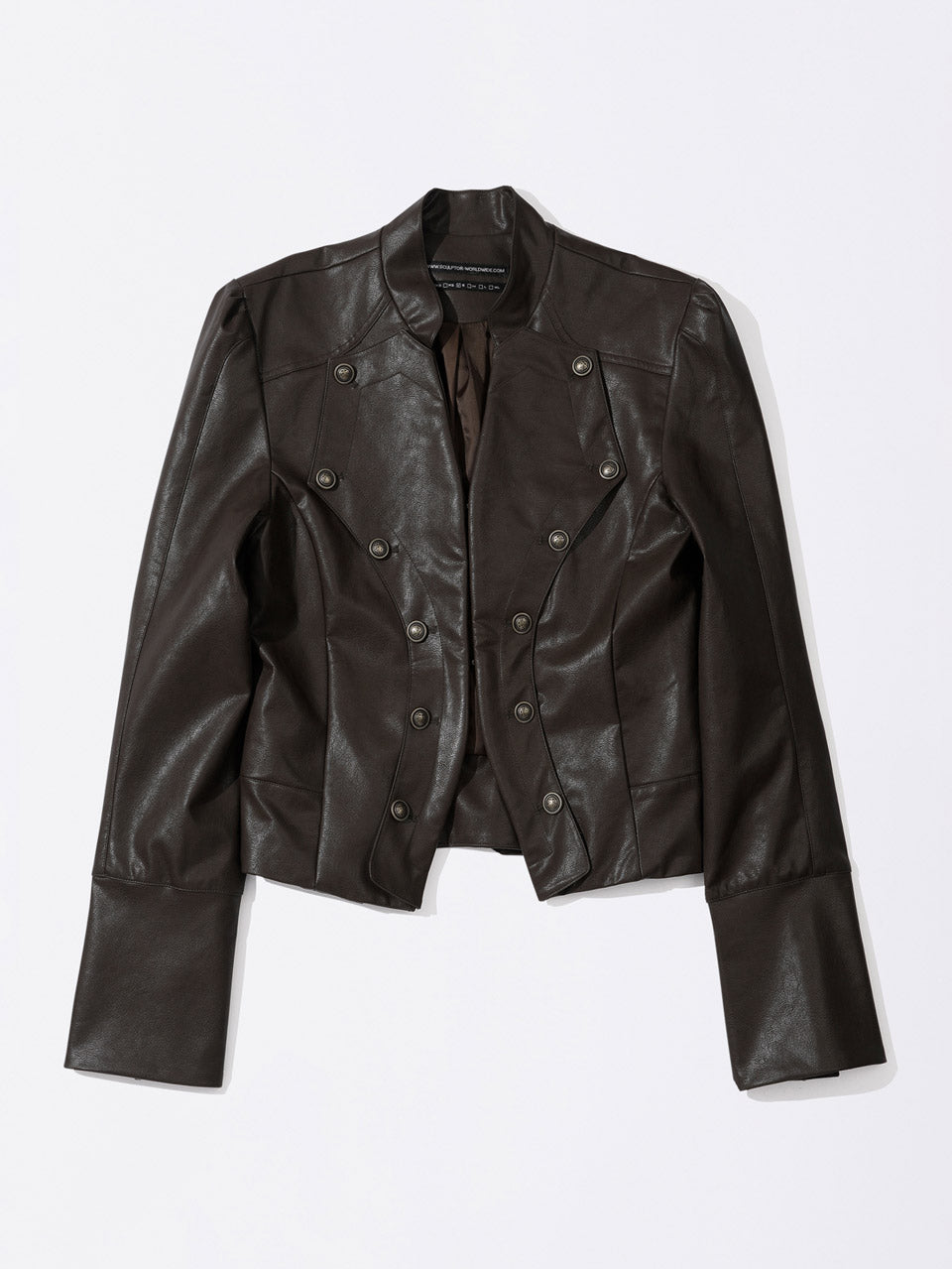 Napoleon Eco Leather Jacket Matte Brown