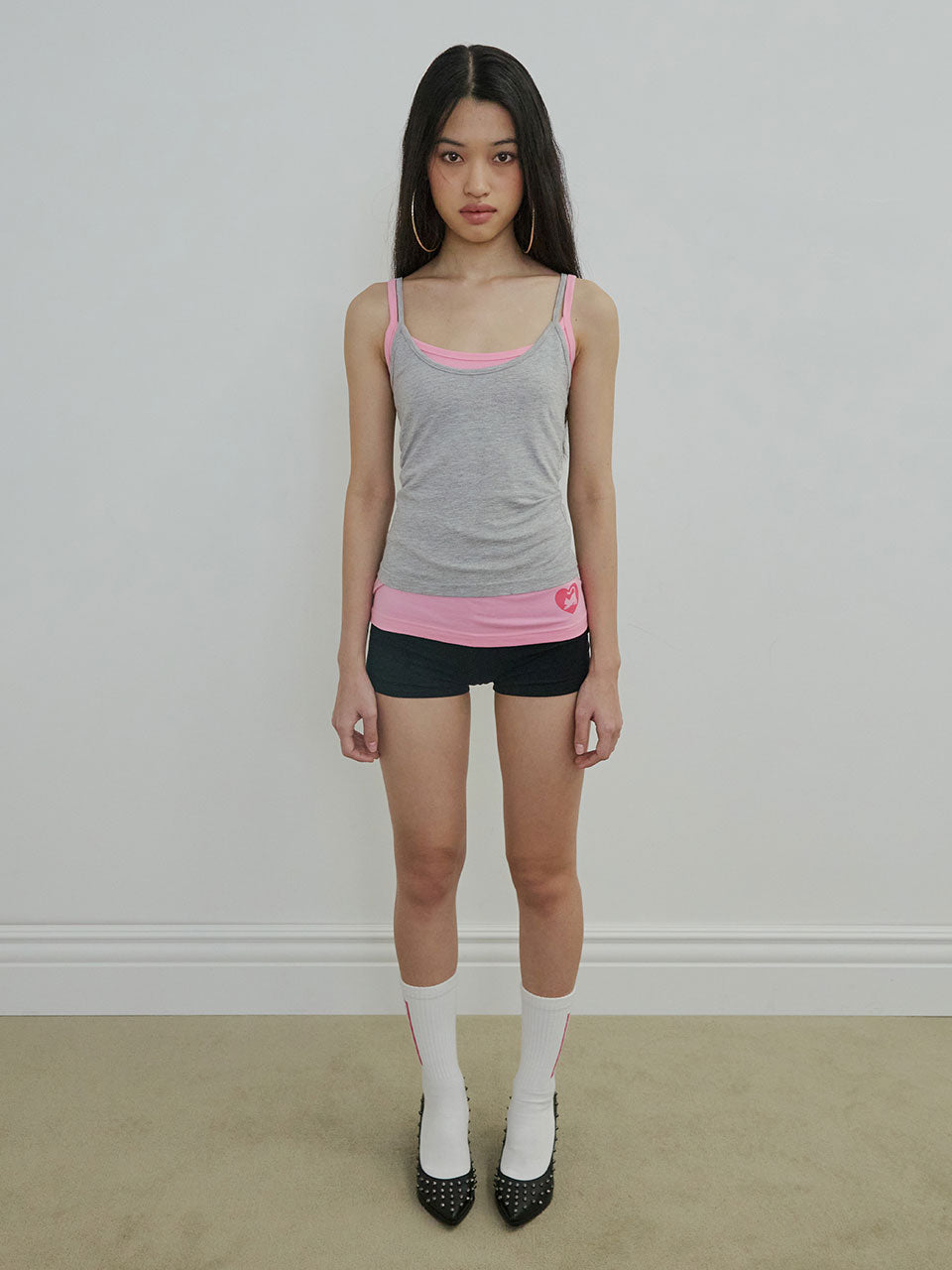 My Go To Sleeveless Top Melange Gray