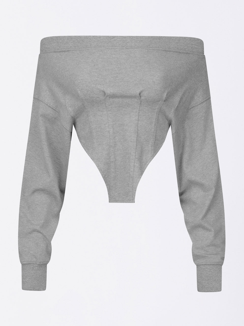 Corset Sweatshirt Melange Gray