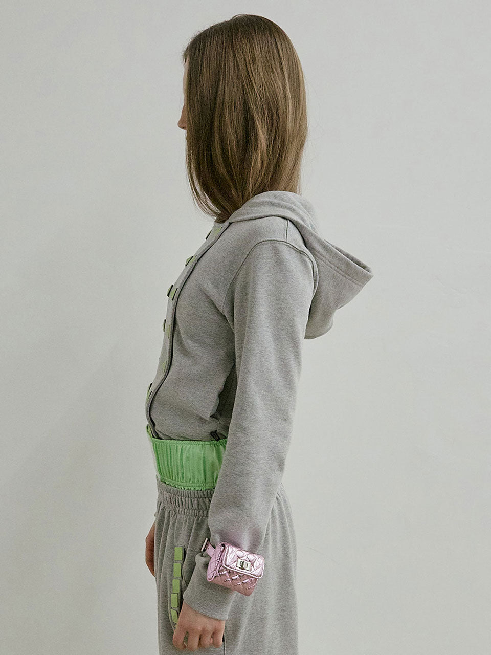 Napoleon Stud Hoodie Melange Gray – SCULPTOR JAPAN