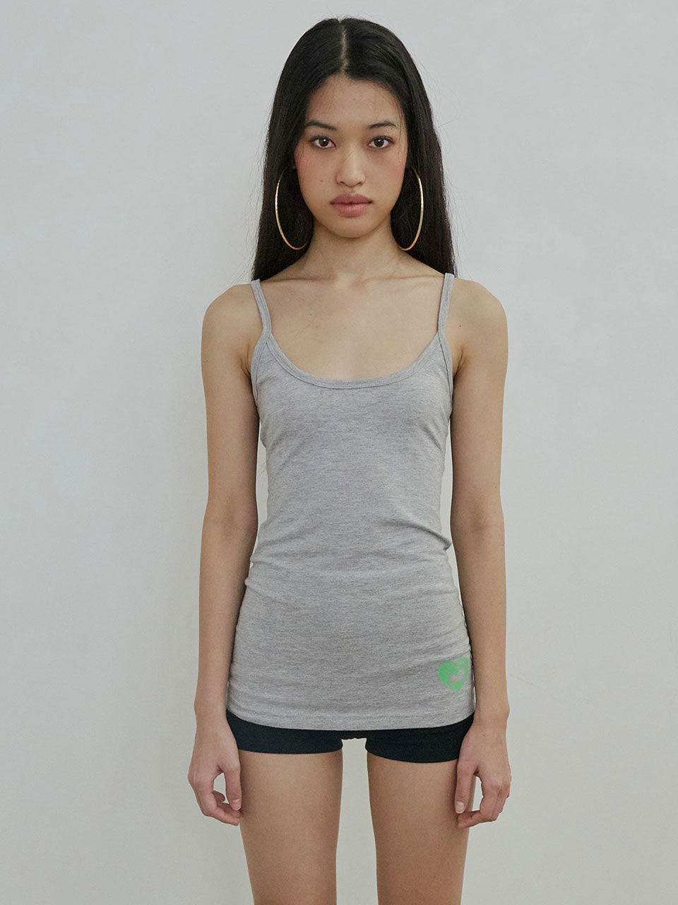 Sweet Kitty Tank Top Melange Gray