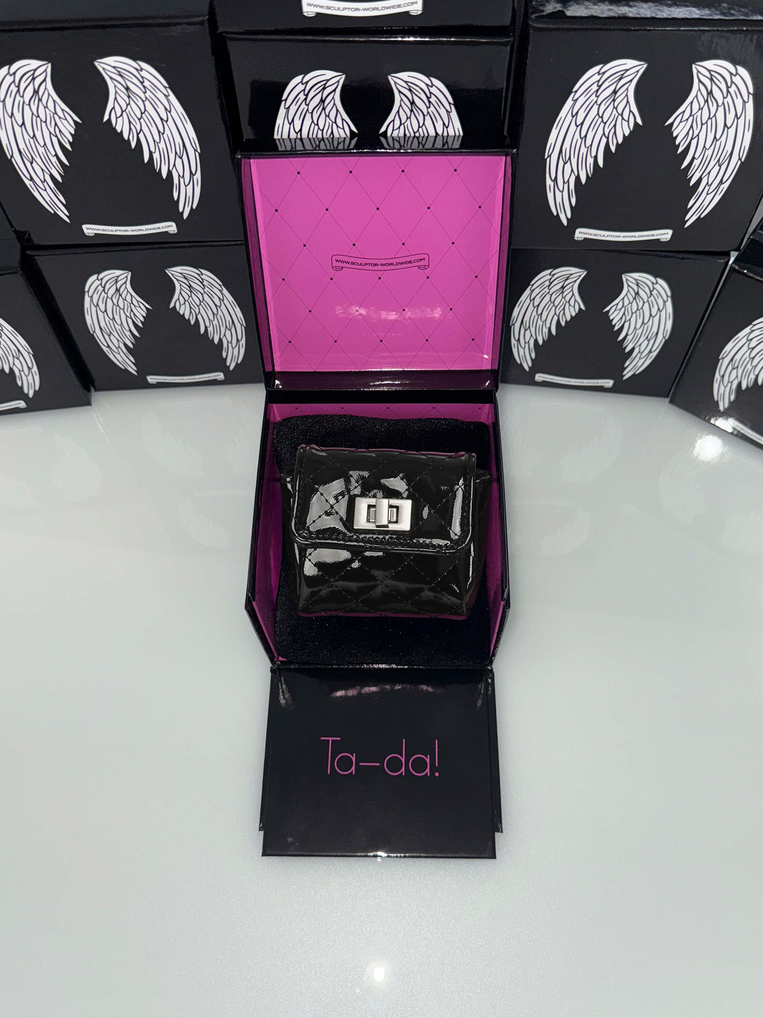 I Coin Purse Enamel Black