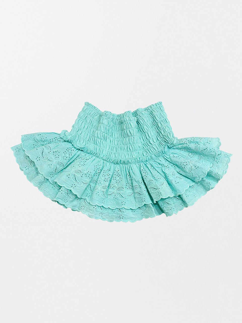 Eyelet Tutu Mini Skort Mint