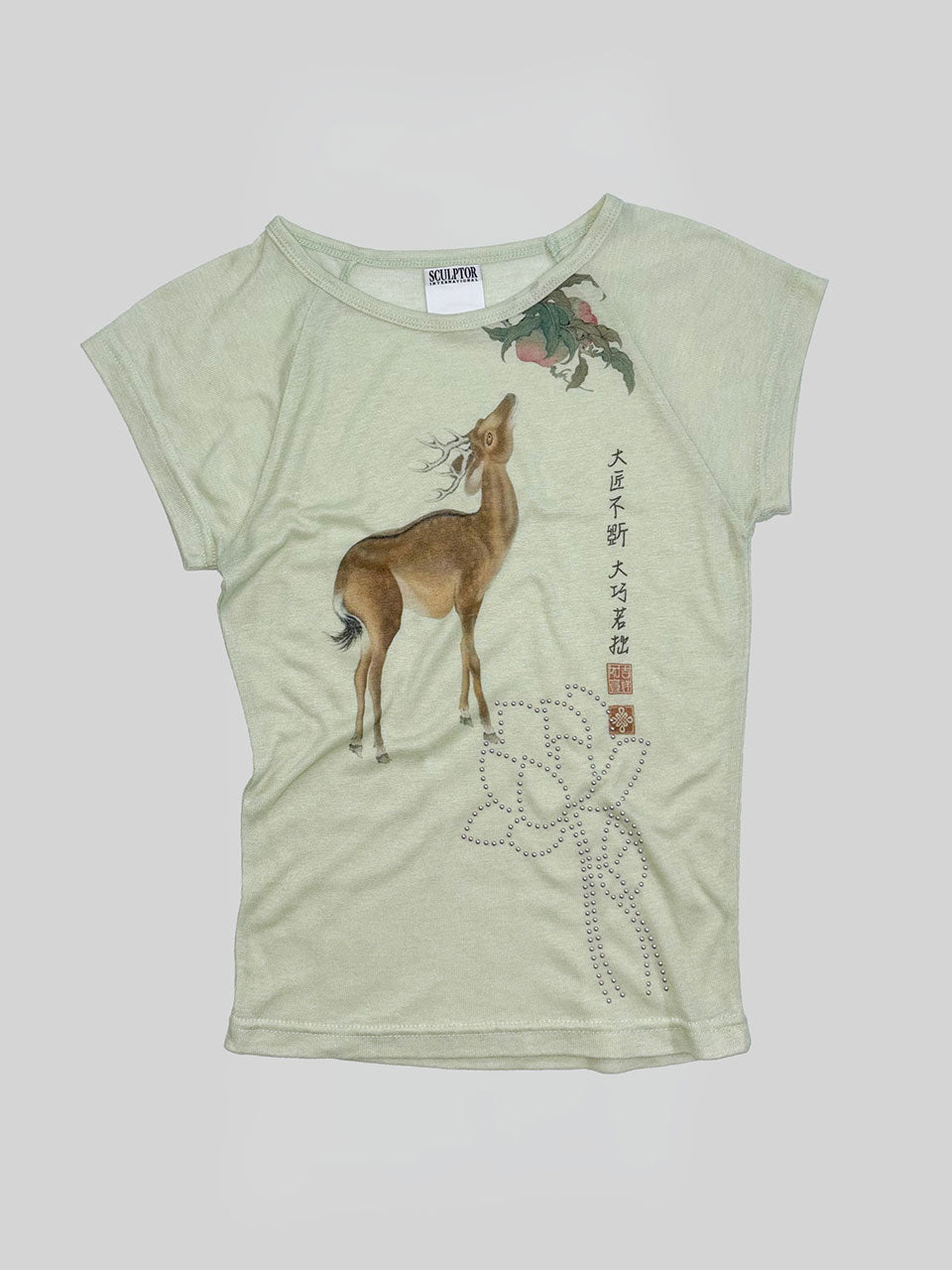 Zen Deer Tee Mint