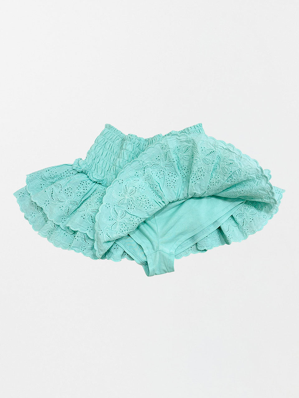 Eyelet Tutu Mini Skort Mint