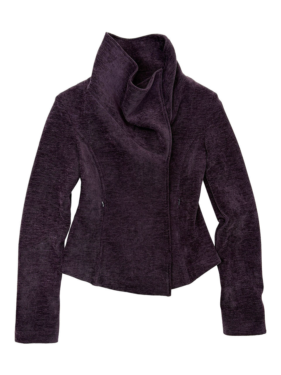 Mockneck Corduroy Jacket Deep Plum