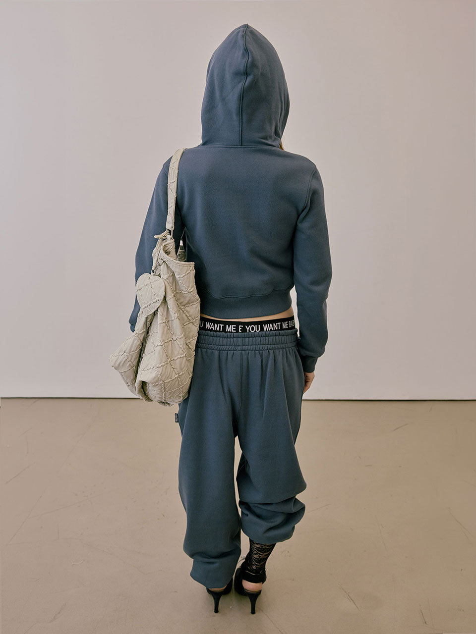 Napoleon Stud Hoodie Charcoal