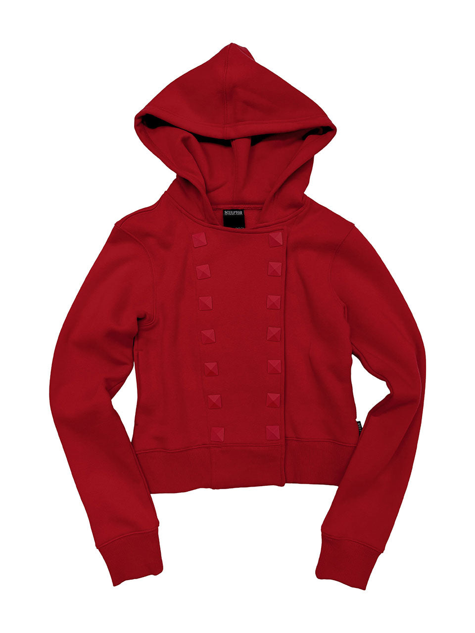 Napoleon Stud Hoodie Red