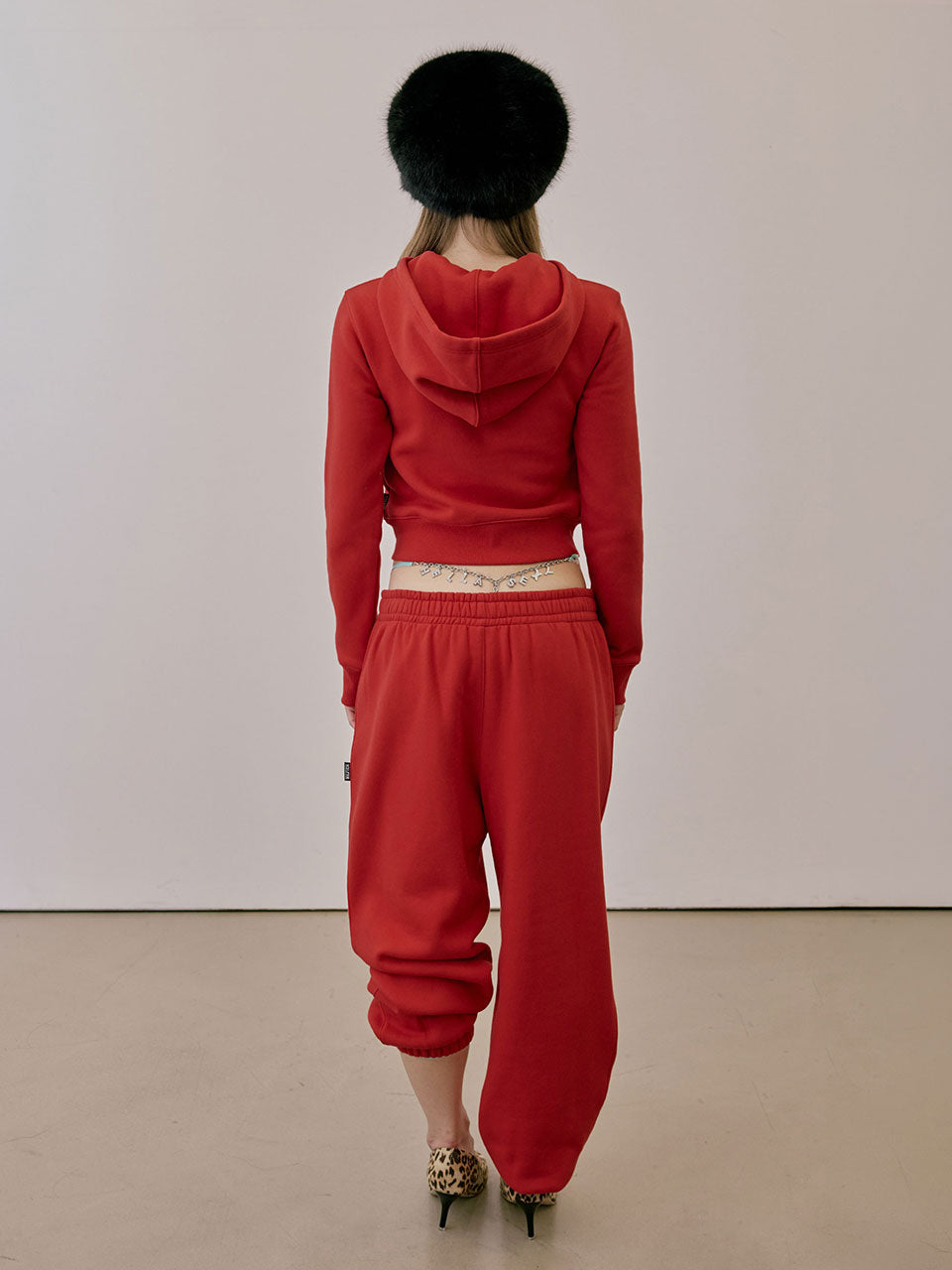 Napoleon Stud Hoodie Red