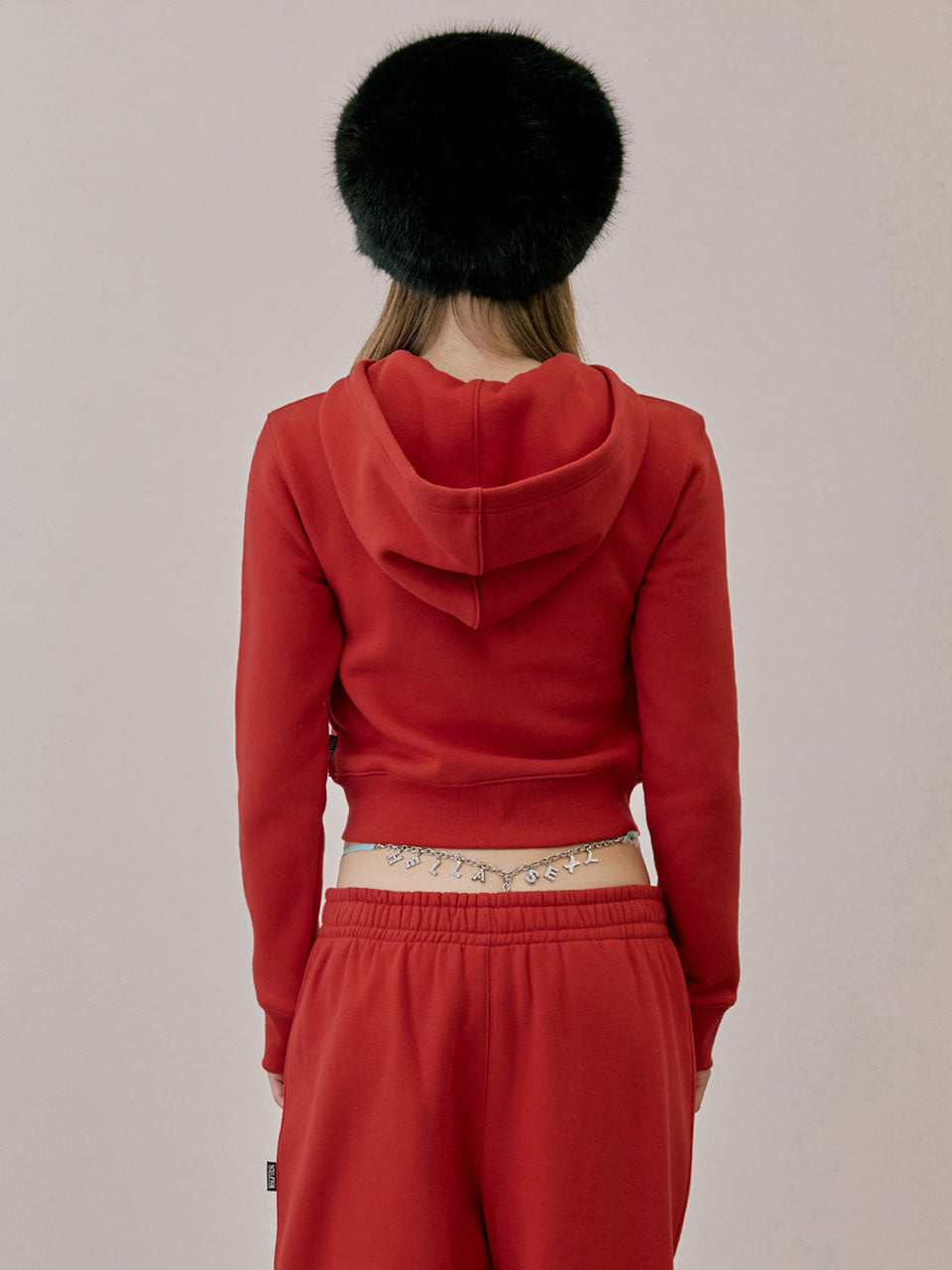 Napoleon Stud Hoodie Red