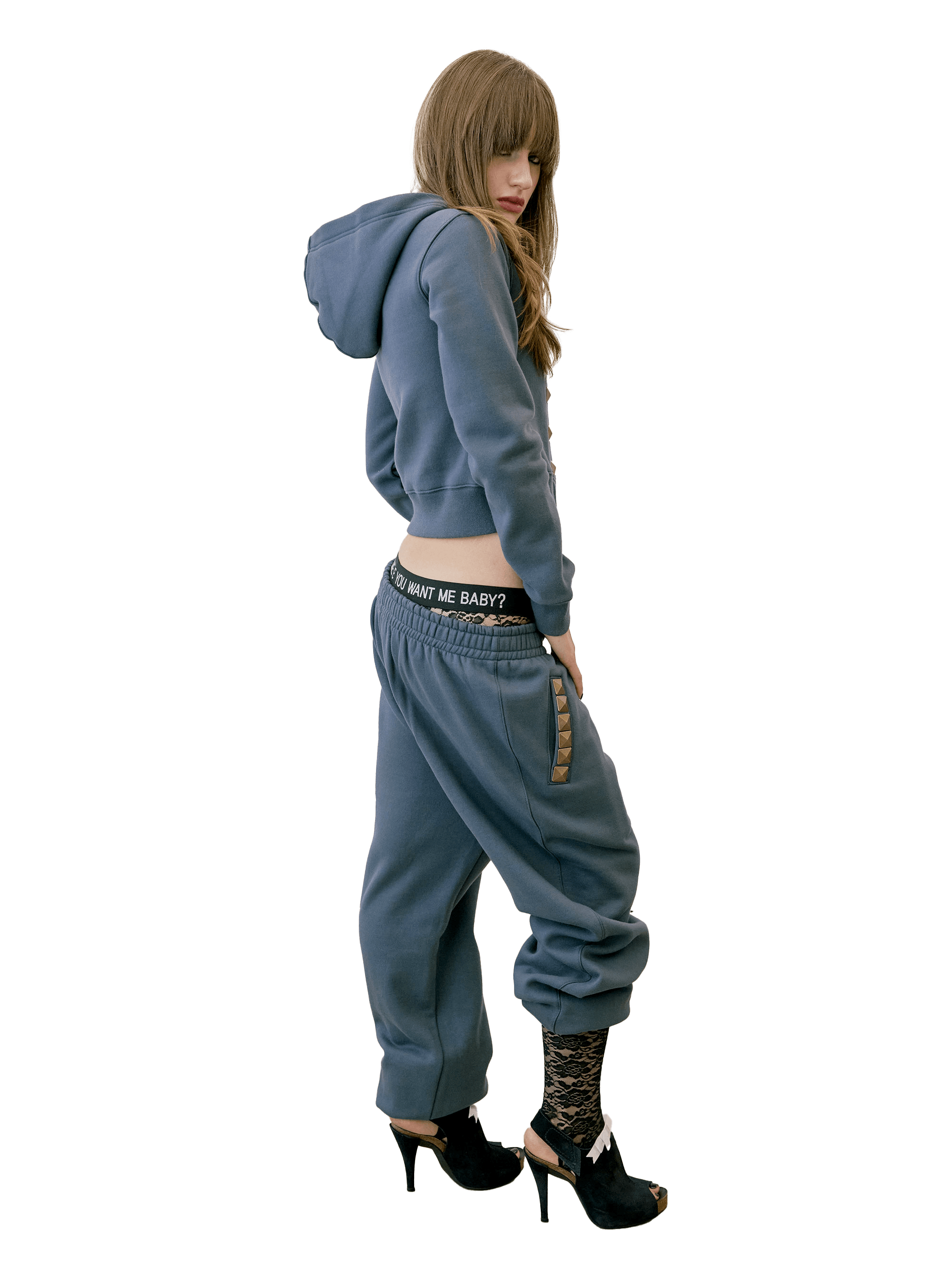 Napoleon Stud Sweatpants Charcoal