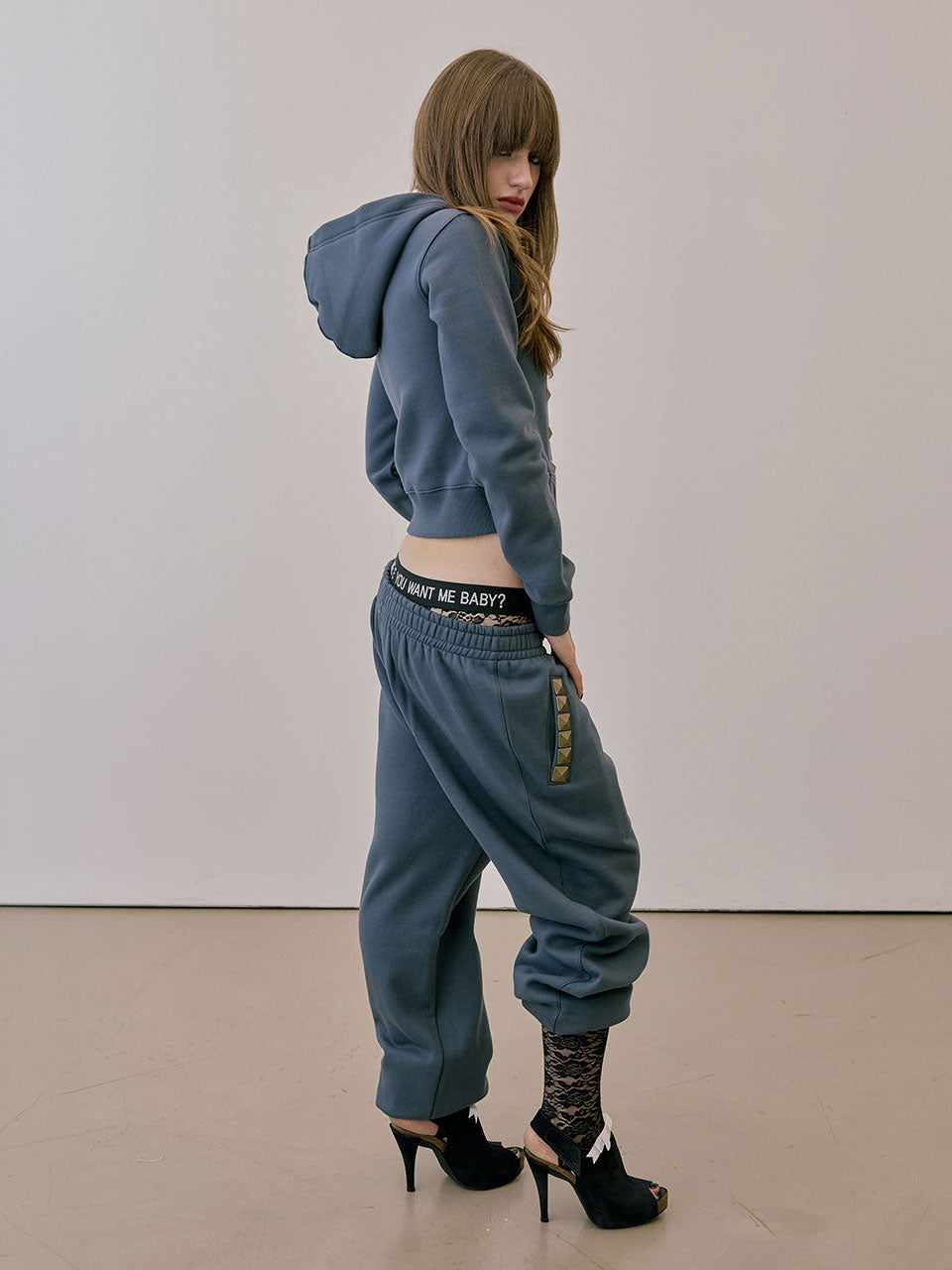 Napoleon Stud Sweatpants Charcoal
