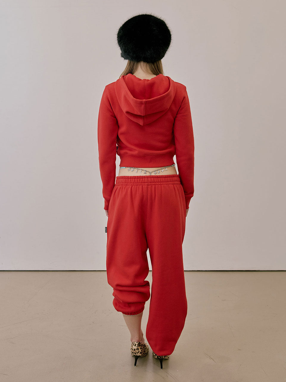 Napoleon Stud Sweatpants Red