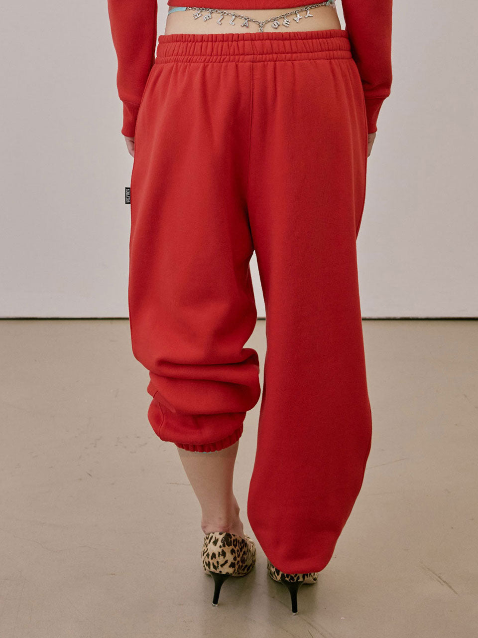 Napoleon Stud Sweatpants Red