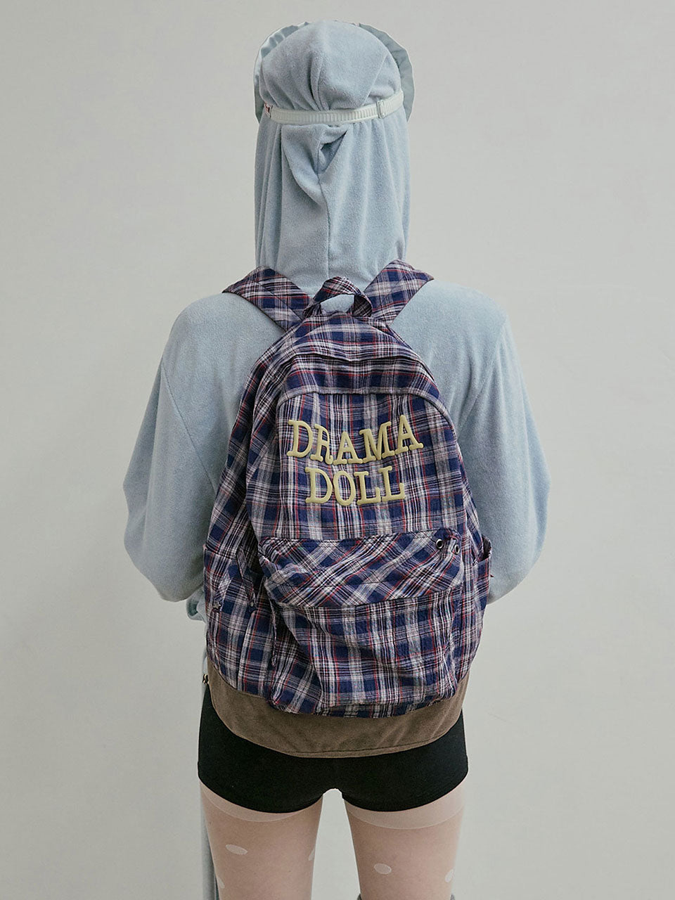 Plaid Backpack Navy Check