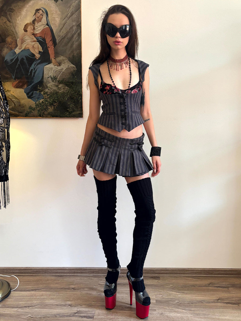 Classic Stripe Vest Navy