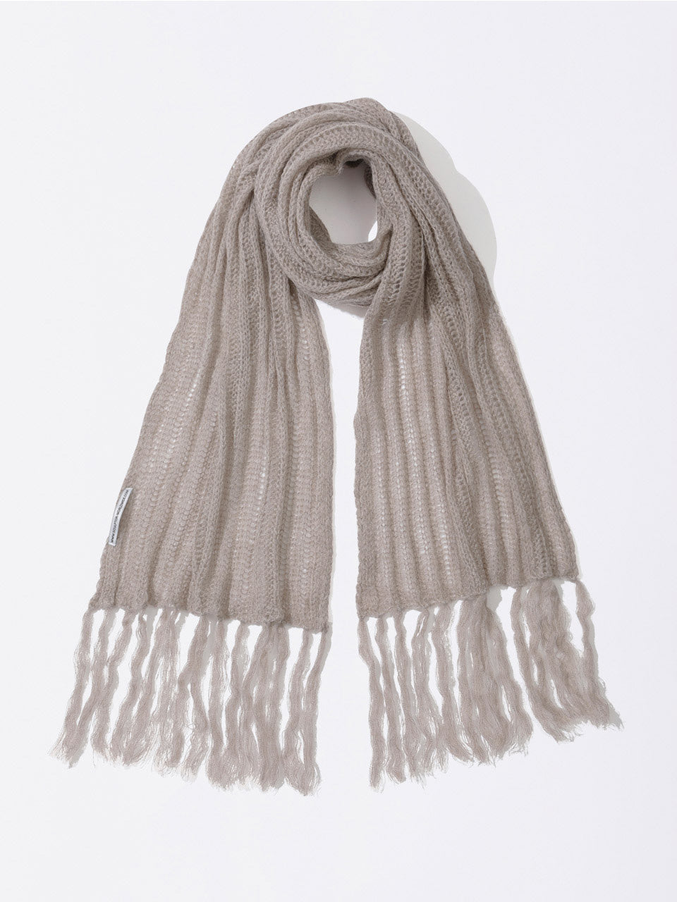 Fluffy Fringe Scarf Oatmeal