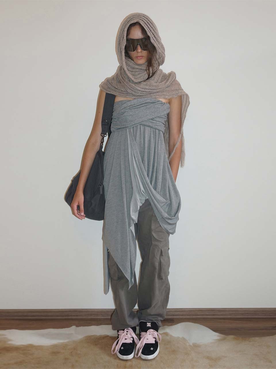 Fluffy Fringe Scarf Oatmeal