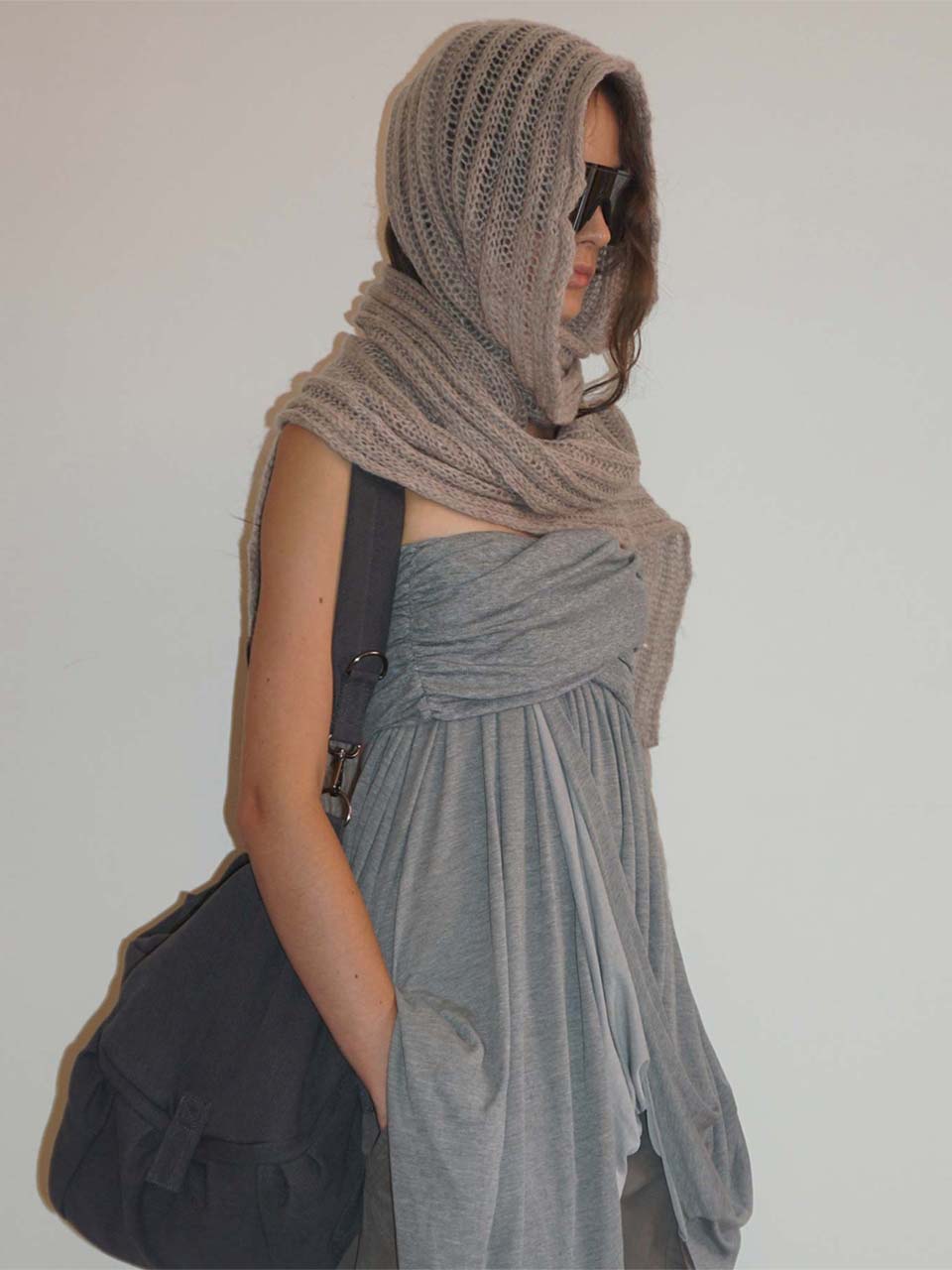 Fluffy Fringe Scarf Oatmeal