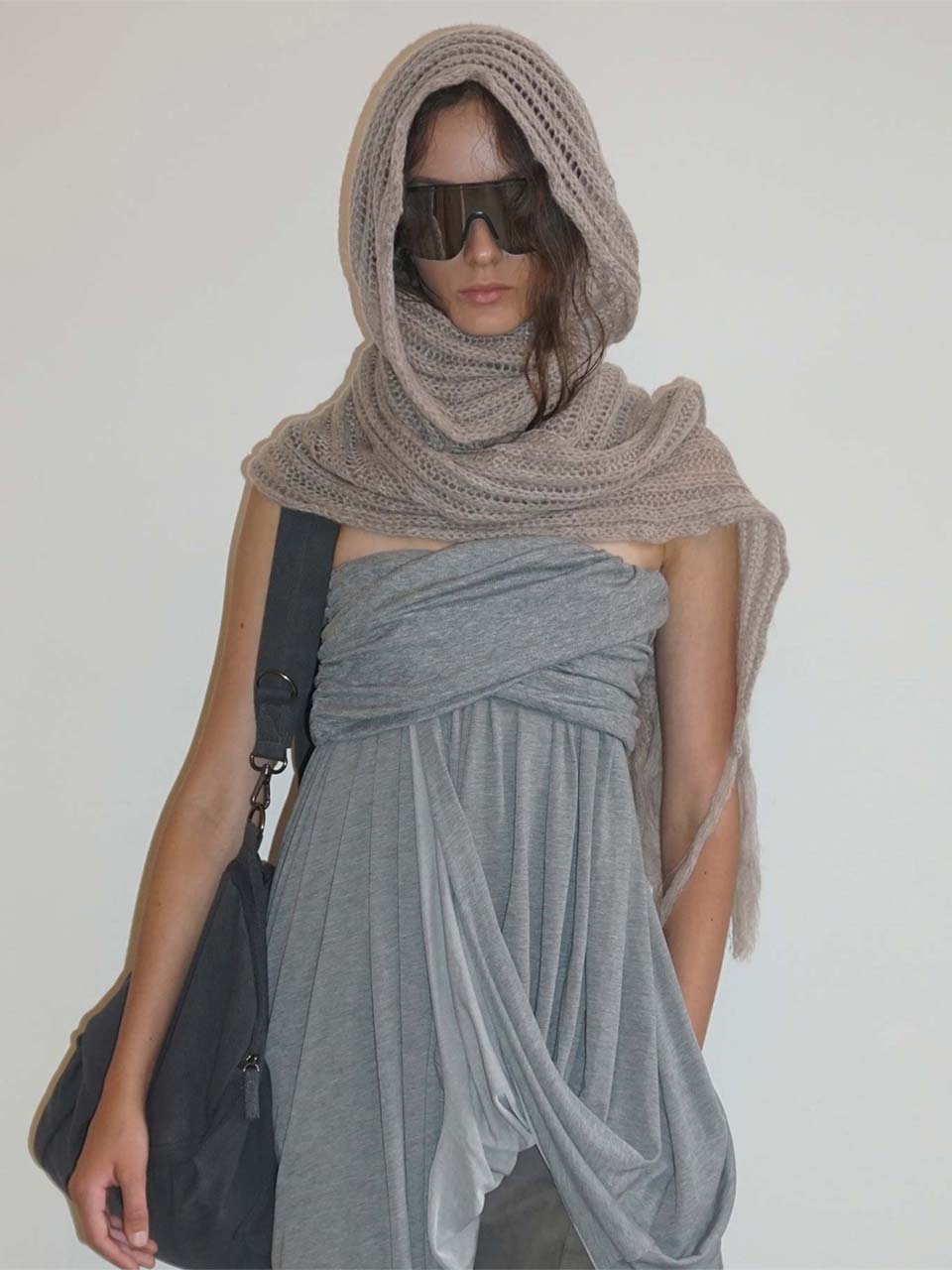 Fluffy Fringe Scarf Oatmeal