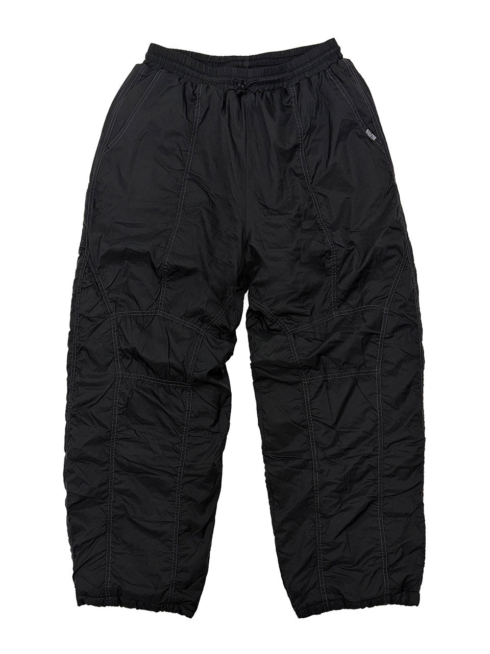 Padded Wide Pants Black
