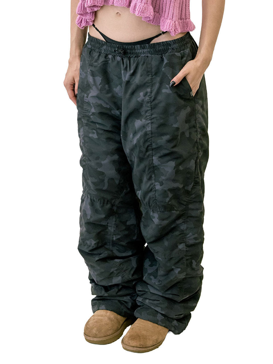 Padded Wide Pants Camo