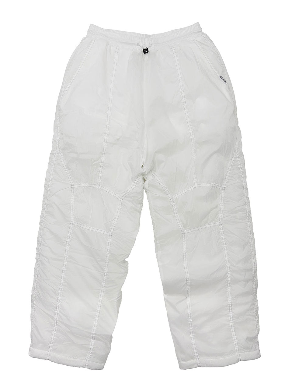 Padded Wide Pants White