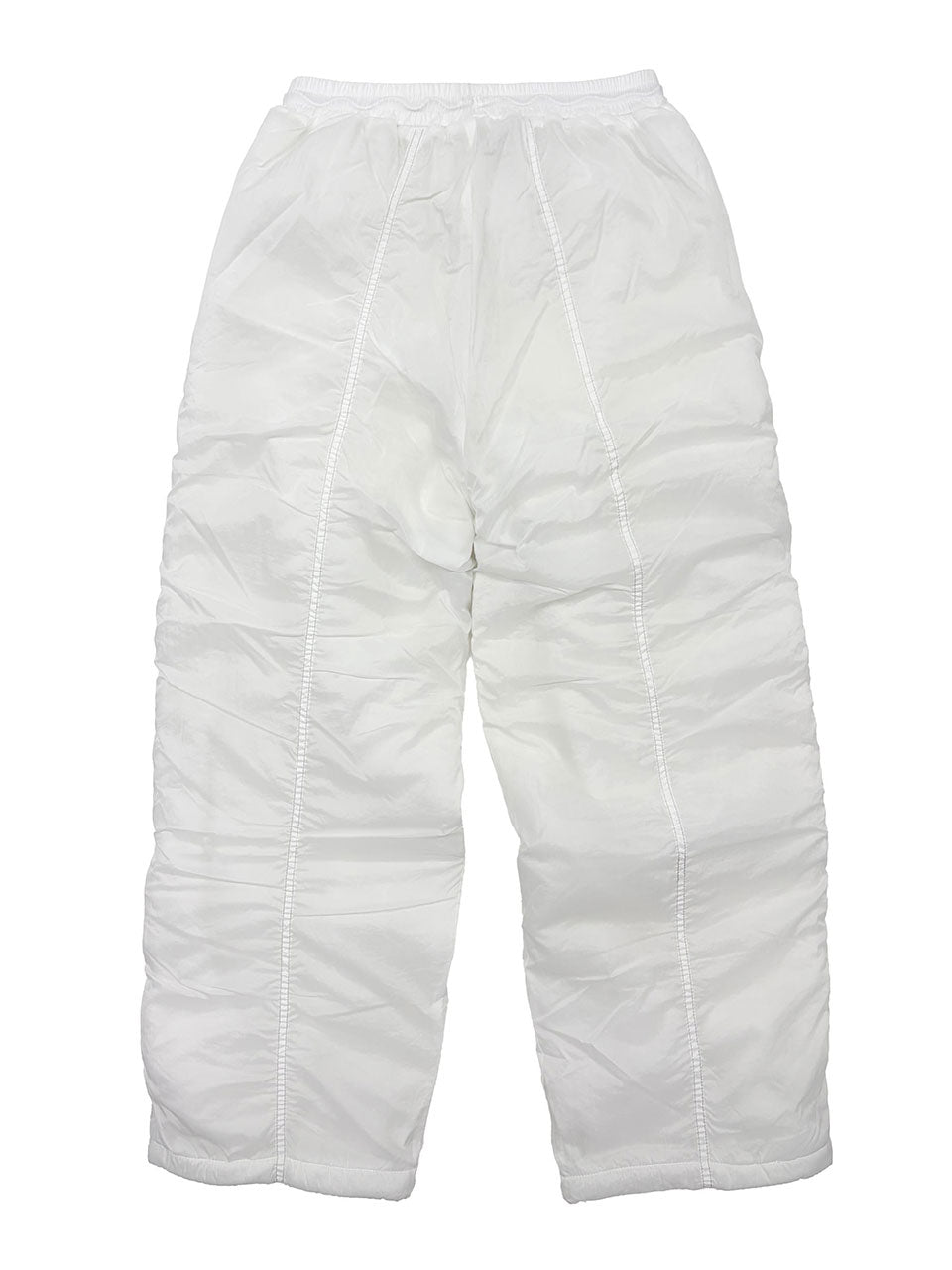 Padded Wide Pants White