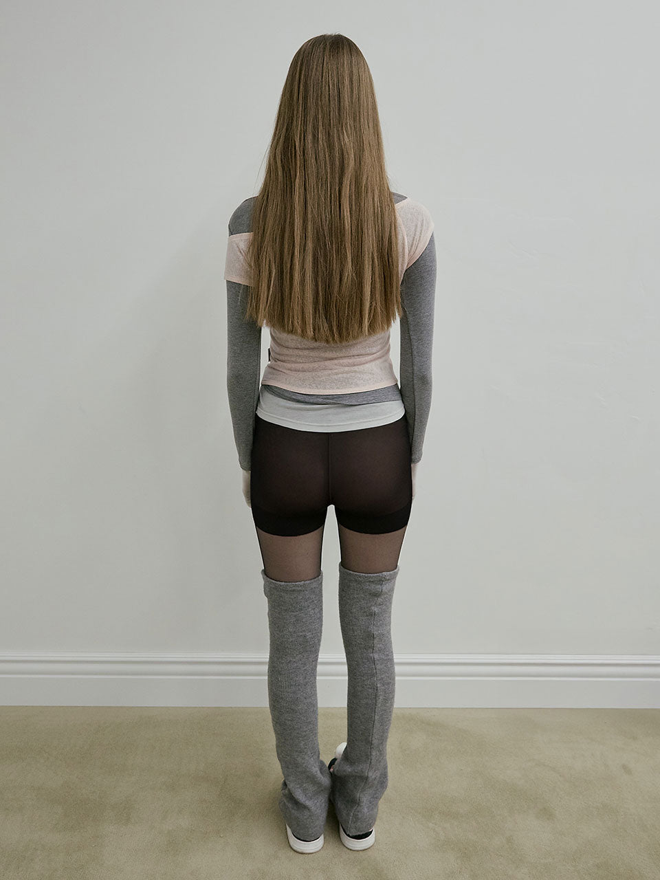 Lazy Layered Tee Pale Pink