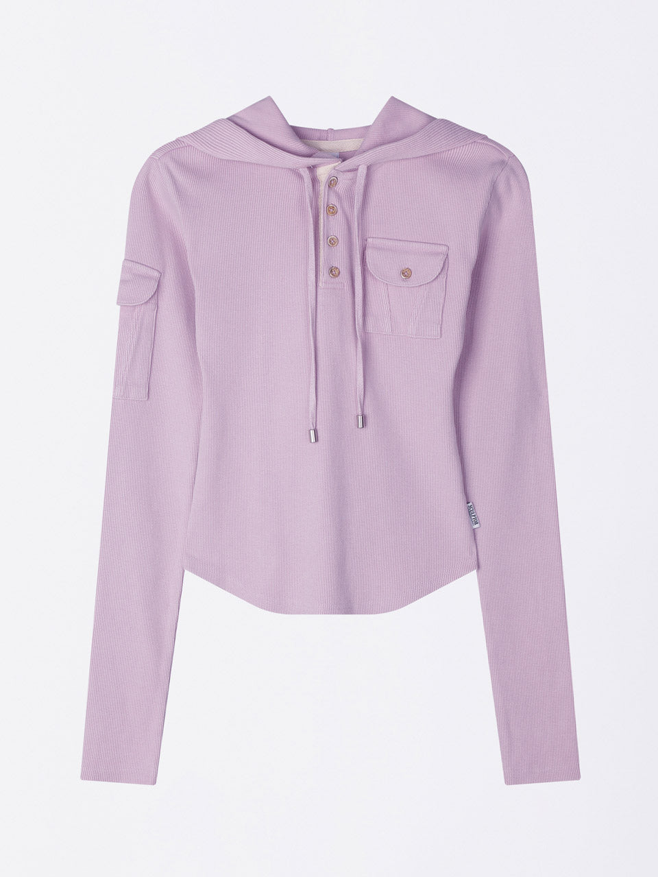 Washed Pocket Hoodie Pink