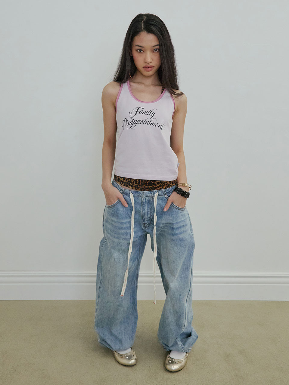 Family Disappointment Tank Top Pink