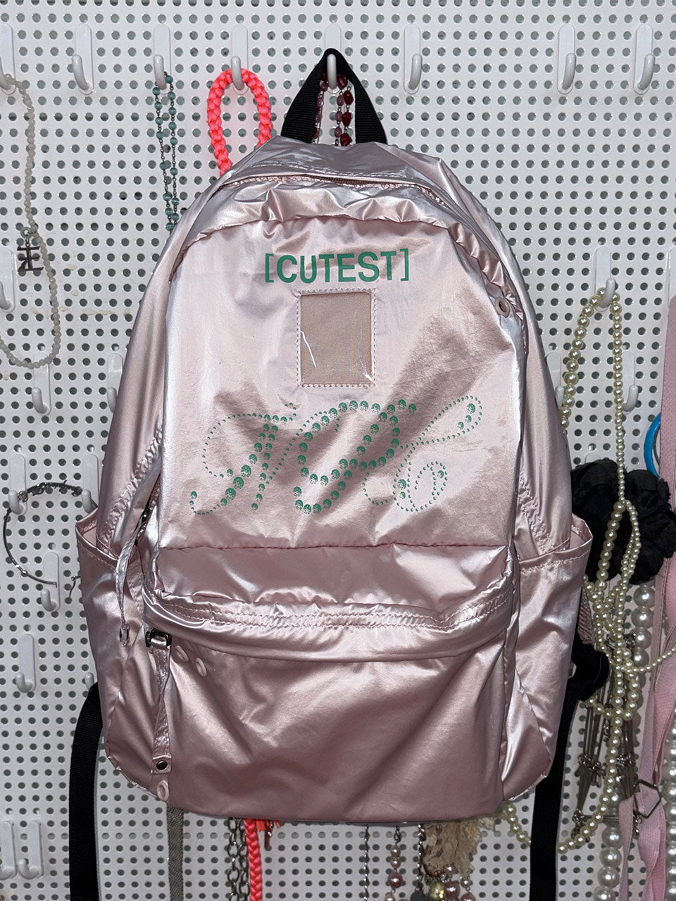 NPC Metallic Backpack Pink