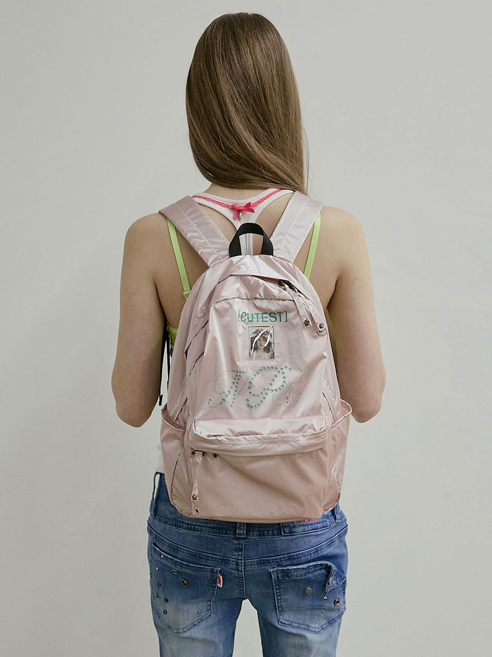 NPC Metallic Backpack Pink