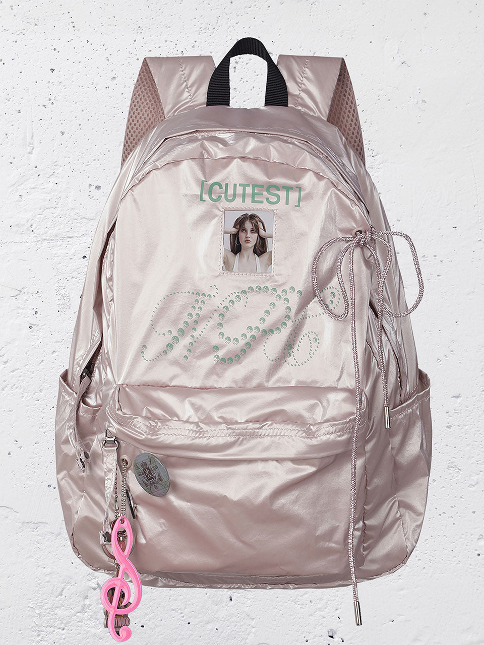 NPC Metallic Backpack Pink