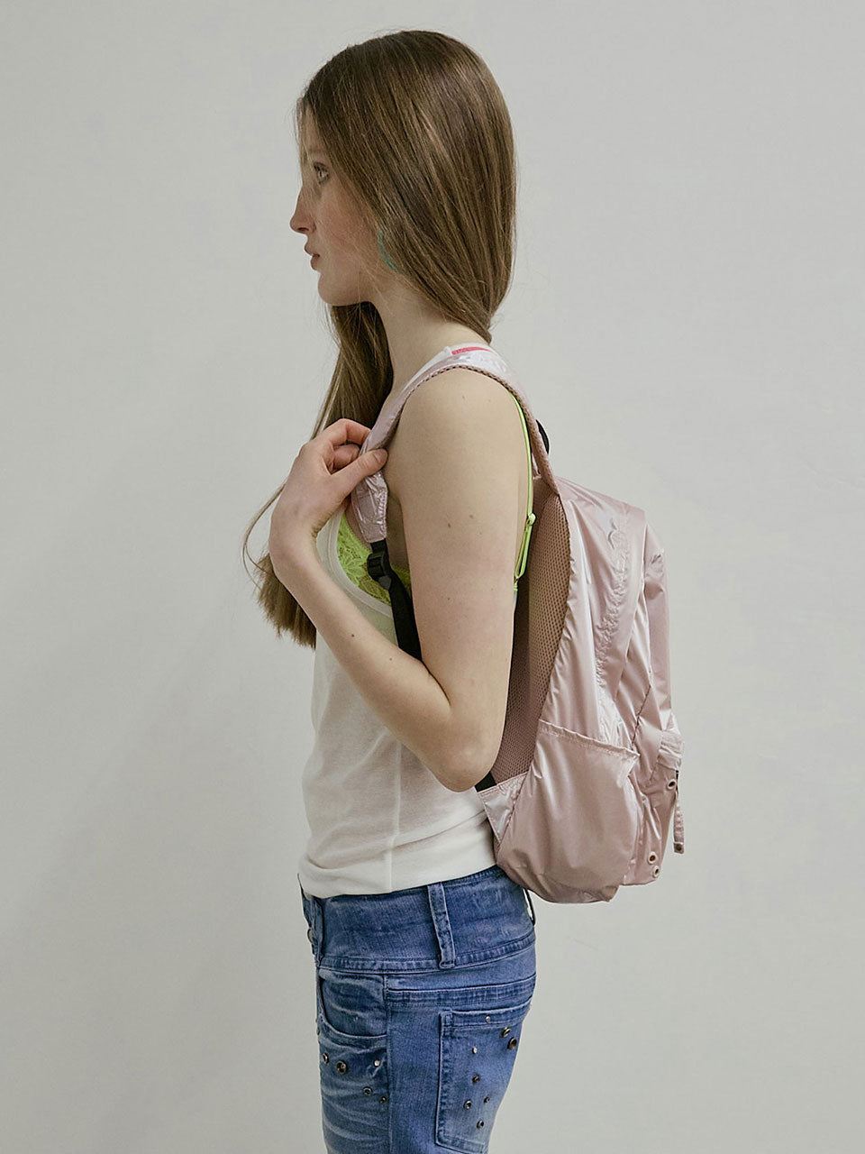 NPC Metallic Backpack Pink