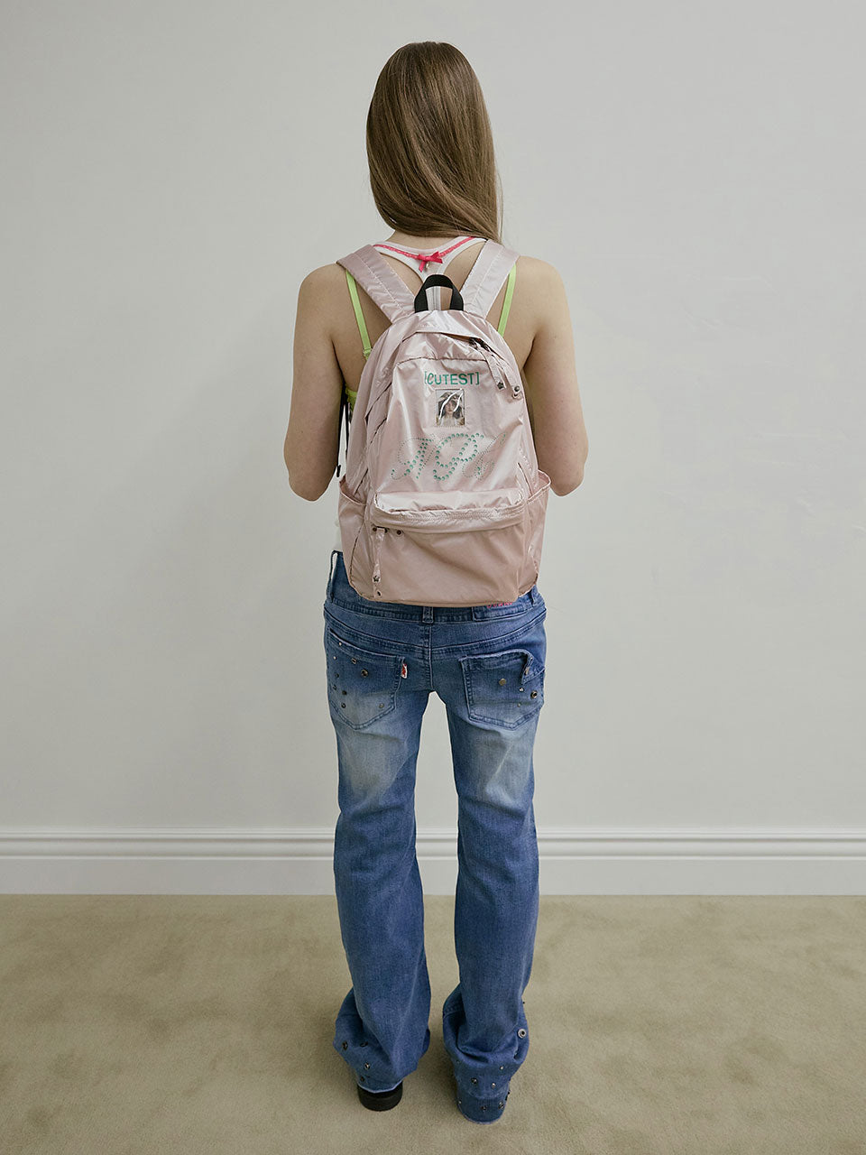 NPC Metallic Backpack Pink