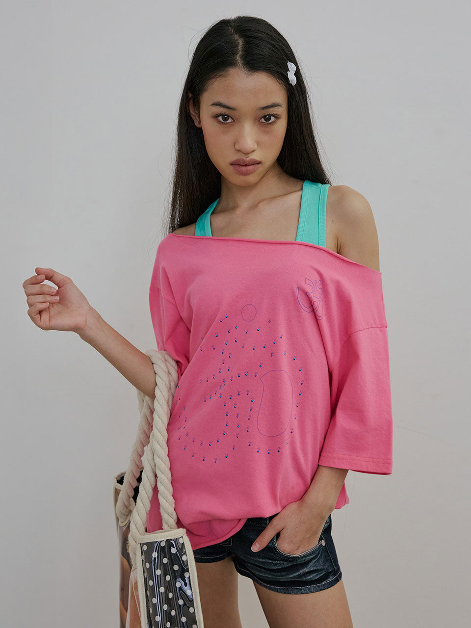 Point To OM Tee Pink