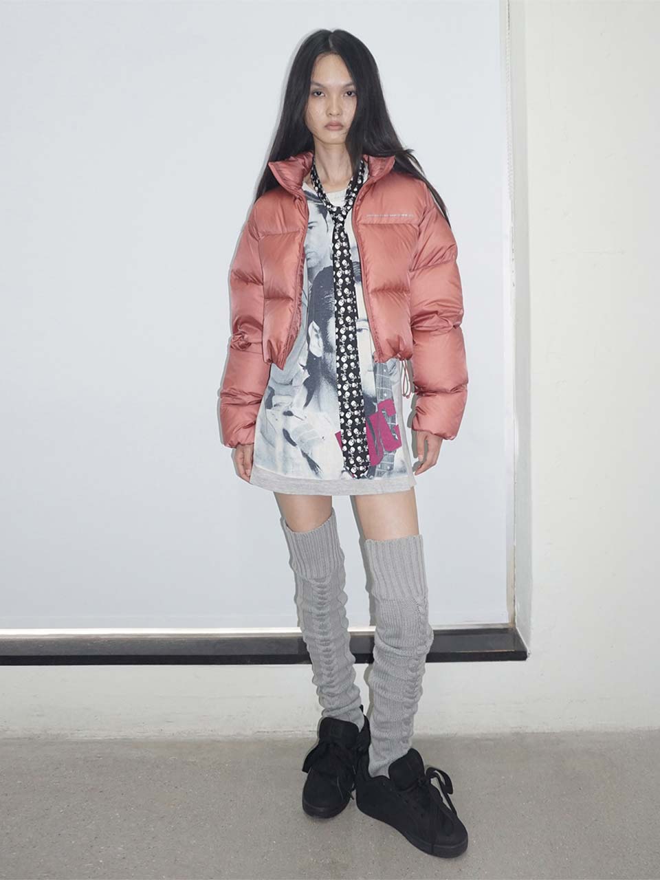 ☆ 777 '福' LUCK BAG ☆ (Matte Cropped Puffer Down Plum Red