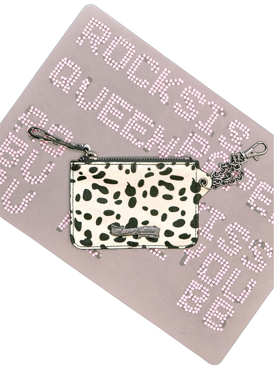Pony Hair Card Wallet Dalmatian