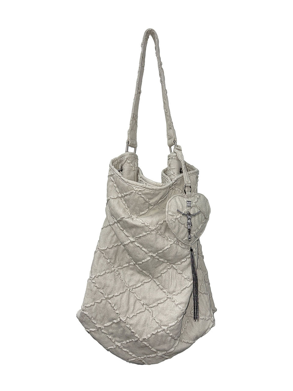 【予約商品】Quilted Slouch Bag Stone