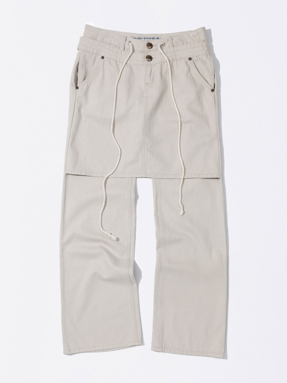 Apron Layered Denim Raw