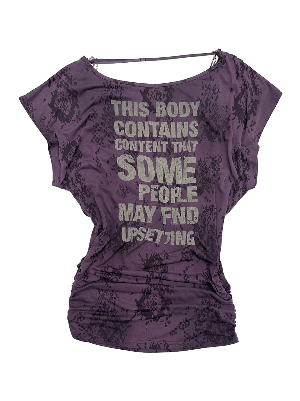 Rosary Backless Dress Purple