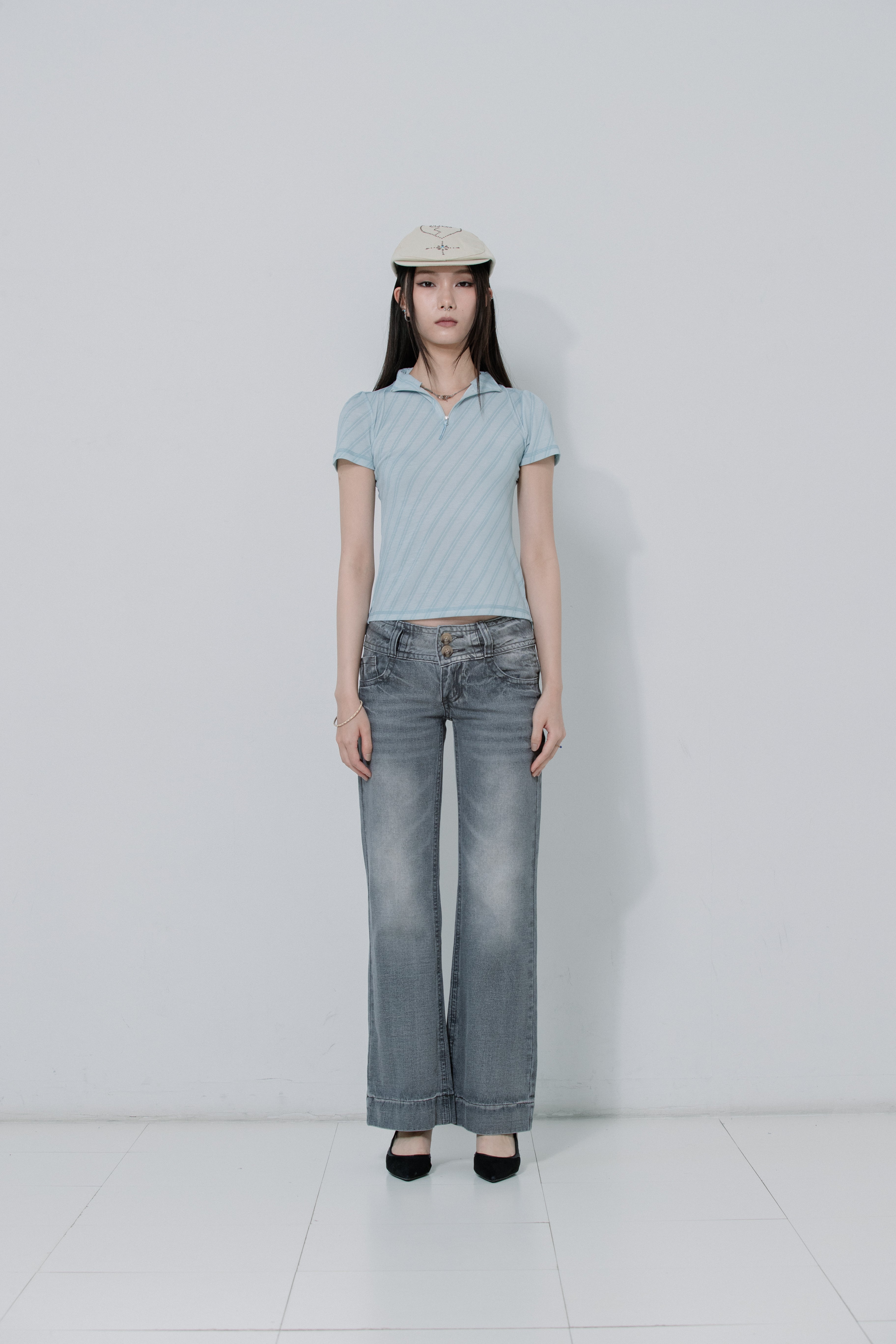【SCULPTOR】ストライプジャージートップペールミント Stripe Jersey Top Pale Mint – SCULPTOR JAPAN