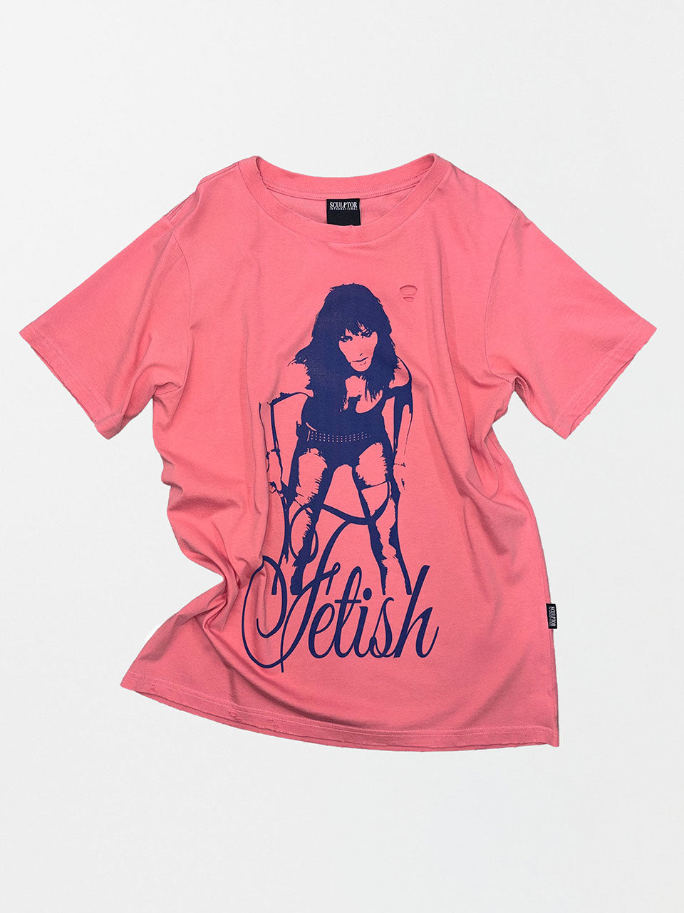 Distressed Muse Tee Salmon – SCULPTOR JAPAN