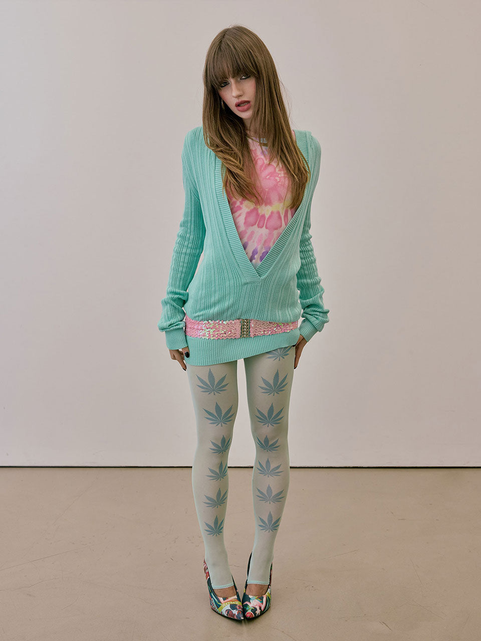 Stoner Girl Tights Mint