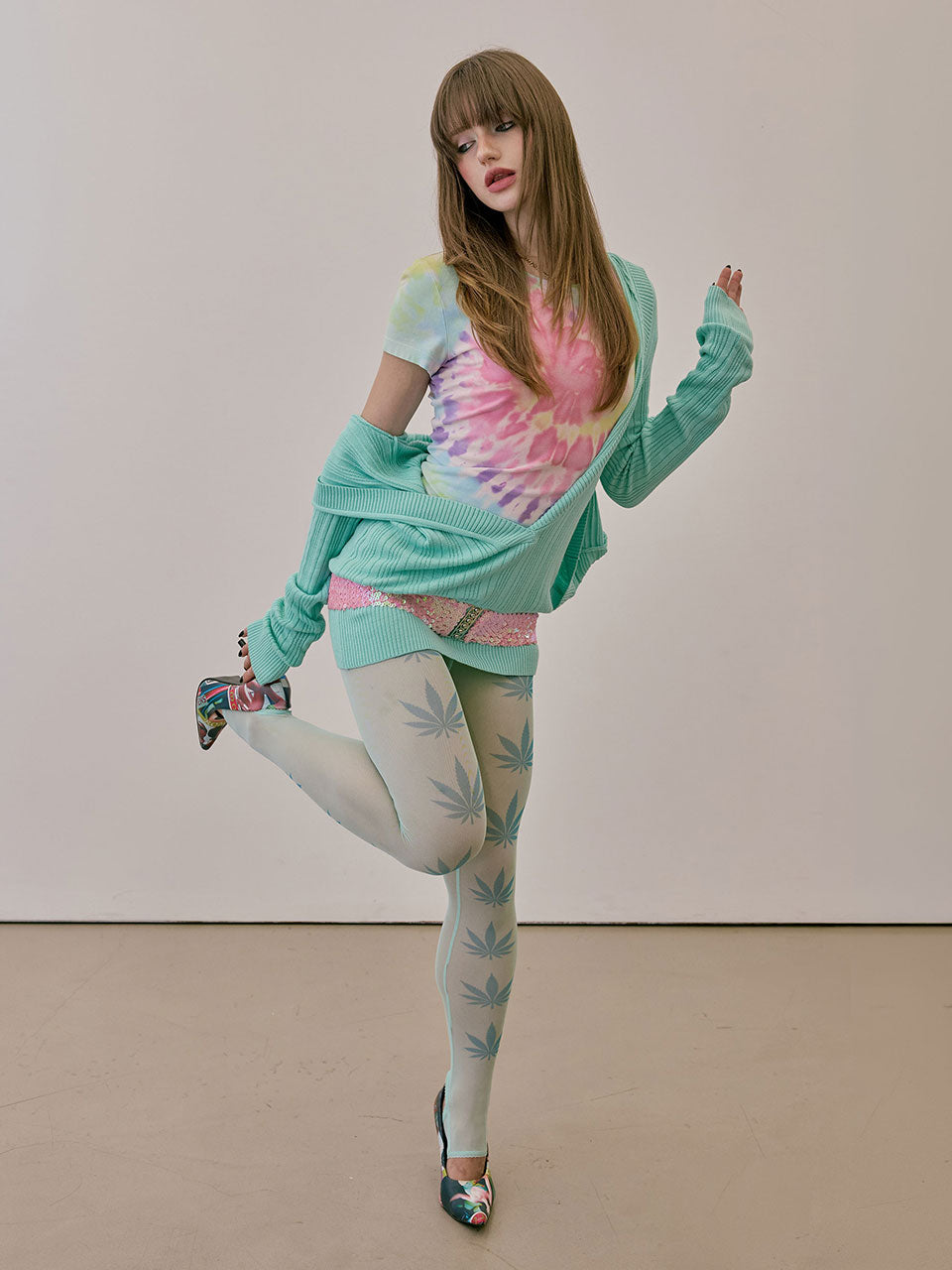 Stoner Girl Tights Mint